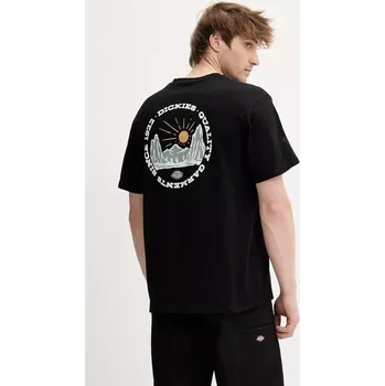 Pánské tričko Bavlněné tričko Dickies pánské, černá barva, s potiskem, DK0A4Z8PBLK1 99X, vel. S
