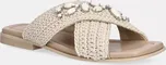 Pantofle Inuikii Woven Crossed Stones dámské, béžová barva, 1004.003.0611.100 / 70104-369, EUR 40