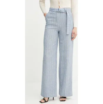 Dámské kalhoty Kalhoty s příměsí lnu Fracomina FS25SV3008W402Q6 modrá 95X, vel. 36