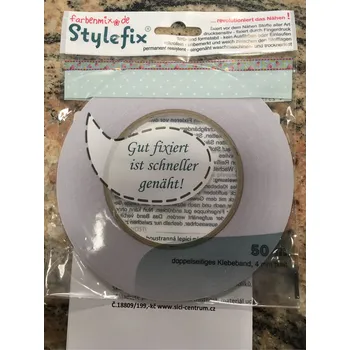 Lepicí páska stylefix přidržovací páska oboustranná 4mmx50m pro quilt