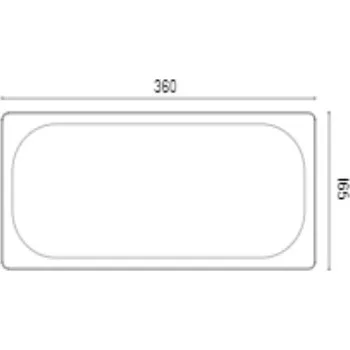 Nádoba na led GN ZMRZLINOVÁ 360X165X180 NEREZ | ABNER, 21008