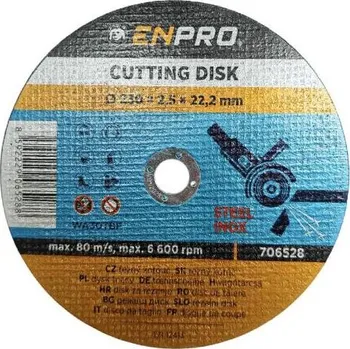 Řezný kotouč Kotouč na kov řezný Ø 230 x 2,5 x 22,2 mm, ENPRO