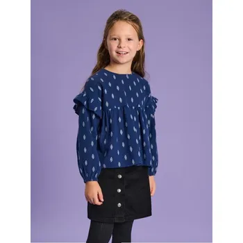 Dívčí tričko Sinsay - Tričko s krátkým rukávem a ozdobným výstřihem - vícebarevná - 928AX-MLC - 928AX-MLC-128-1