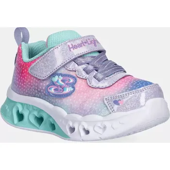 Dívčí obuv Dětské sneakers boty Skechers FLUTTER HEART LIGHTS fialová barva, 302315N 04X, EUR 21