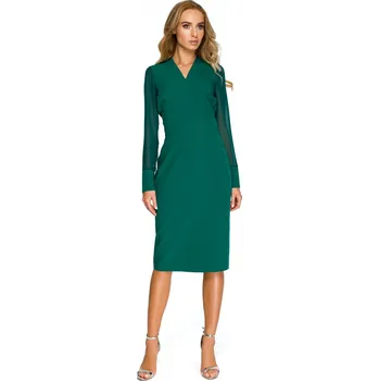 Dámské šaty Dámské šaty S136 - Stylove tmavě modrá L-40