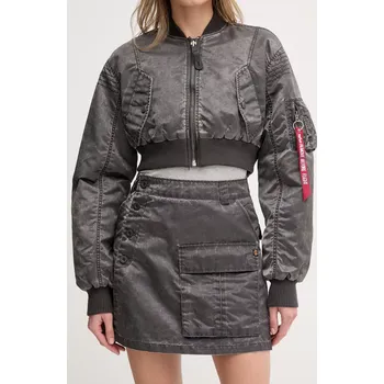 Dámská sukně Sukně Alpha Industries Vintage Mini Skirt šedá barva, mini, 156052 90Y, vel. XS