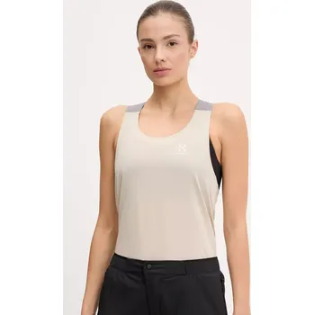 Sportovní top Haglöfs Ridge dámský, béžová barva, 606596 80X, vel. XL
