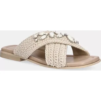 Dámské pantofle Pantofle Inuikii Woven Crossed Stones dámské, béžová barva, 1004.003.0611.100 / 70104-369 01X, EUR 38