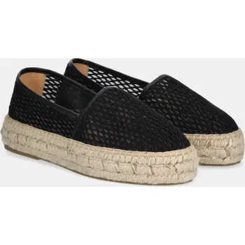 Dámské polobotky Espadrilky Answear.LAB černá barva, na platformě 25YU107 99X, EUR 39