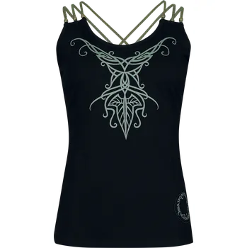 Top z Pán prstenů - Mirkwood Elven Collection - Elbenblatt - Ženy - černá