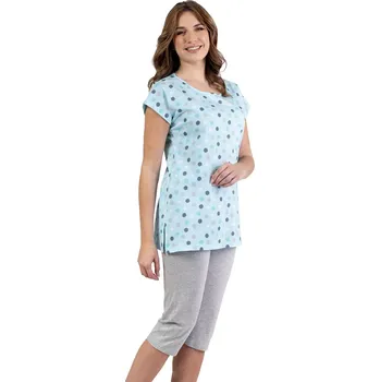 Dámské noční prádlo Dámské pyžamo 690/52 Regina Barva/Velikost: tyrkys světlá / XL