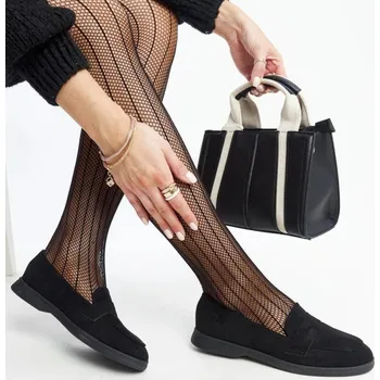 Dámské mokasíny Dámské mokasíny EE-17 / 207459 Černá - Woman Key černá 36