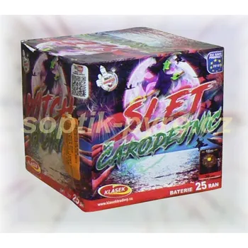 Zábavní pyrotechnika kompakt 25 výstřelů Slet čarodějnic (zábavní pyrotechnika kategorie F2 (prodejné od 18 let))