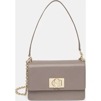 Kožená kabelka Furla šedá barva, BAFKACO.ARE000.2572S1007 90X, vel. ONE SIZE
