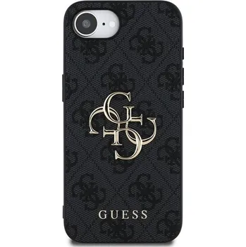 Telefonní příslušenství Guess PU 4G Metal Logo Zadní Kryt pro iPhone 16e Šedá Stylový zadní kryt Guess pro iPhone spojuje prémiovou ochranu s ikonickým módním designem. Ideální volba pro ty, kteří chtějí chránit telefon s e