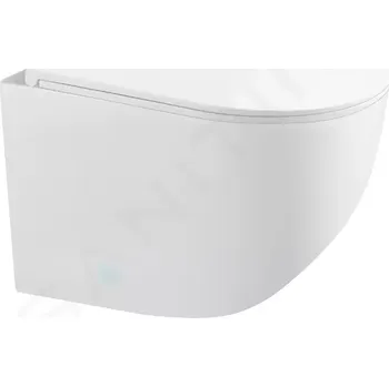 Klozet kielle Gaia Závěsné kompaktní WC se sedátkem SoftClose, Rimless, bílá, 30115003
