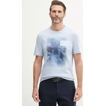 Bavlněné tričko Calvin Klein K10K114157 modrá 50X, vel. S