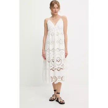 Dámské šaty Bavlněné šaty Answear.LAB 7100.hlk bílá 00X, vel. M