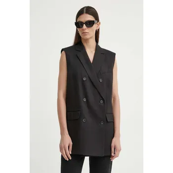 Dámská vesta Lněná vesta Theory O0403101 černá 99X, vel. XS/S