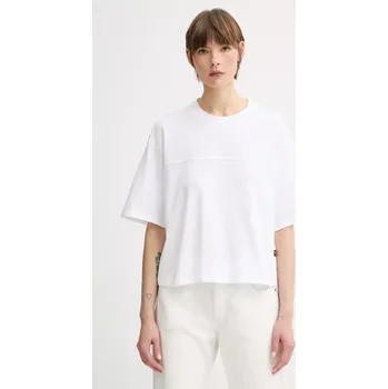 Pánské tričko Bavlněné tričko G-Star dámské, bílá barva, D26134-336 D26134.336 00X, vel. XXS