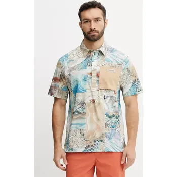 Polo tričko Columbia Cove Beach pánské, béžová barva, 2126491 08X, vel. XL