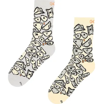 Pánské ponožky Ponožky YY VERTICAL Spray Wall Velikost ponožek: 43-46 / Barva: šedá