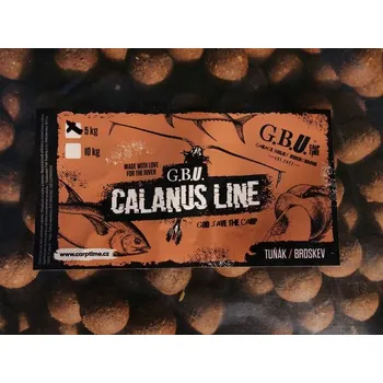 Boilies G.B.U. Boilies Calanus Line Tuňák/Broskev - 20mm 10kg