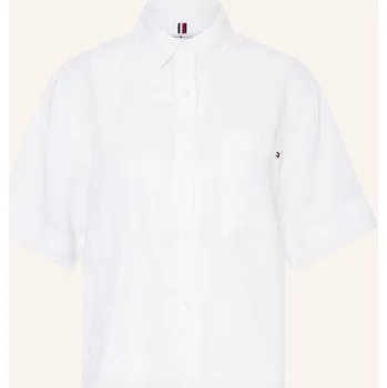 Dámská halenka Tommy Hilfiger Dámská Lněná Košilová Halenka, bílá, 44