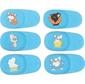 Karnevalová maska 6 ks klapka na oko pro děti s tupozrakostí | oční klapka, dětská maska - Jak ukazuje obrázek-350850