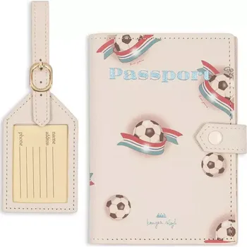 Cestovní taška Zavazadlový štítek Konges Sløjd VOYAGE TRAVEL SET KS103027 béžová 01X, vel. ONE SIZE