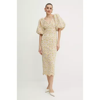 Dámské šaty Šaty Luisa Spagnoli 542142 béžová 01X, vel. 38