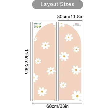 Samolepící dekorace Boho květinové nálepky na zeď | dekorace na stěnu - SL3116A