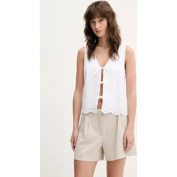 Dámská vesta Lněná vesta Hollister Co. KI340.5068.100 béžová 01X, vel. XS