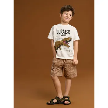 Sinsay - Žerzejová souprava Jurassic World - krémová - 793EF-01X - 793EF-01X-134