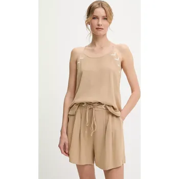 Dámská halenka Halenka a šortky se lnem Answear.LAB AG1995.1993.hlk béžová 80X, vel. M/L