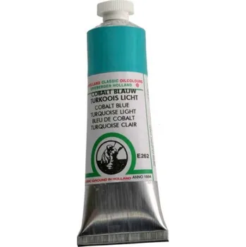 Olejová barva Olejová barva Old Hollan E262 Cobalt blue turquoise light 225 ml