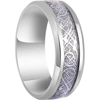 Prsten Ocelový keltský prsten pro muže | pánský šperk - Stříbro Stříbro , 13