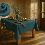 Dante Lněný ubrus petrolejový,120x140