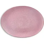 Servírovací mísa 45x34 cm, ovál, šedá / světle růžová, Bitz - doprava zdarma od 2999 Kč