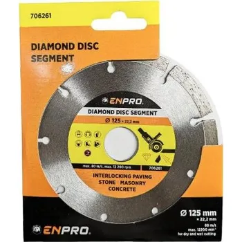 Brusný kotouč Kotouč diamantový segment Ø 125 x 22.2 mm, ENPRO