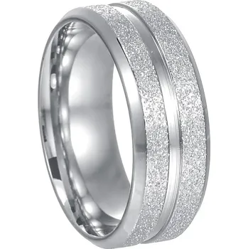 Prsten Široký pánský ocelový prsten | pánský šperk - Stříbro , 12