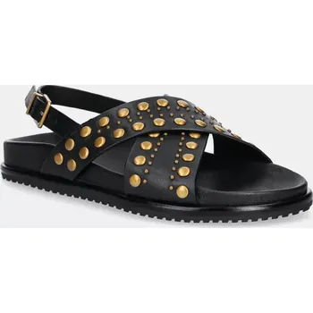 Dámské sandále Kožené sandály Twinset dámské, černá barva, 251TGT070 251TGT070.00006 99X, EUR 37