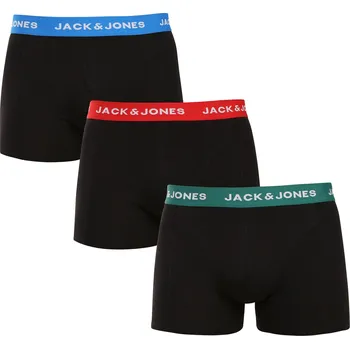Boxerky 3PACK pánské boxerky Jack and Jones černé (12271554) L Možnost vrácení zboží ZDARMA do 120 dnů!