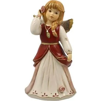 Vánoční dekorace Goebel Vánoční anděl Vánočně oblečen, vínová Goebel