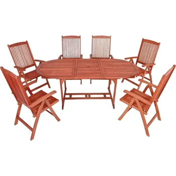 Zahradní stůl Stůl STOCKHOLM, rozkládací, oválný, olejovaný | 985013