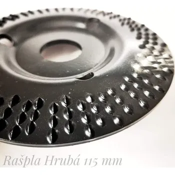 Brusný kotouč Rašplový kotouč zapuštěný šikmý Střední 115 (KRS-05)