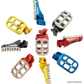 ACCEL stupačky SUZUKI RMZ250/450 08-17, hliník T7075, barva zlatá, s regulací šířka (komplet 2 kusy) - (ACCEL stupačky SUZUKI RMZ250/450 08-17, hliník T7075, barva zlatá, s regulací šířka (komplet 2 kusy) -)