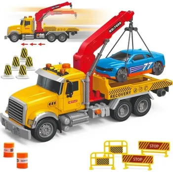 autíčko iMex Toys Nákladní auto odtahová služba + auto 1:12