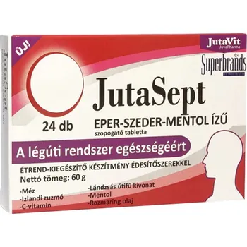 Fitness strava JutaVit JutaSept Lozenges 24 tablet Příchuť: Jahoda–Ostružina–Mentol