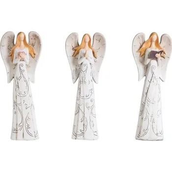 Vánoční dekorace Soška anděla rytina na šatech